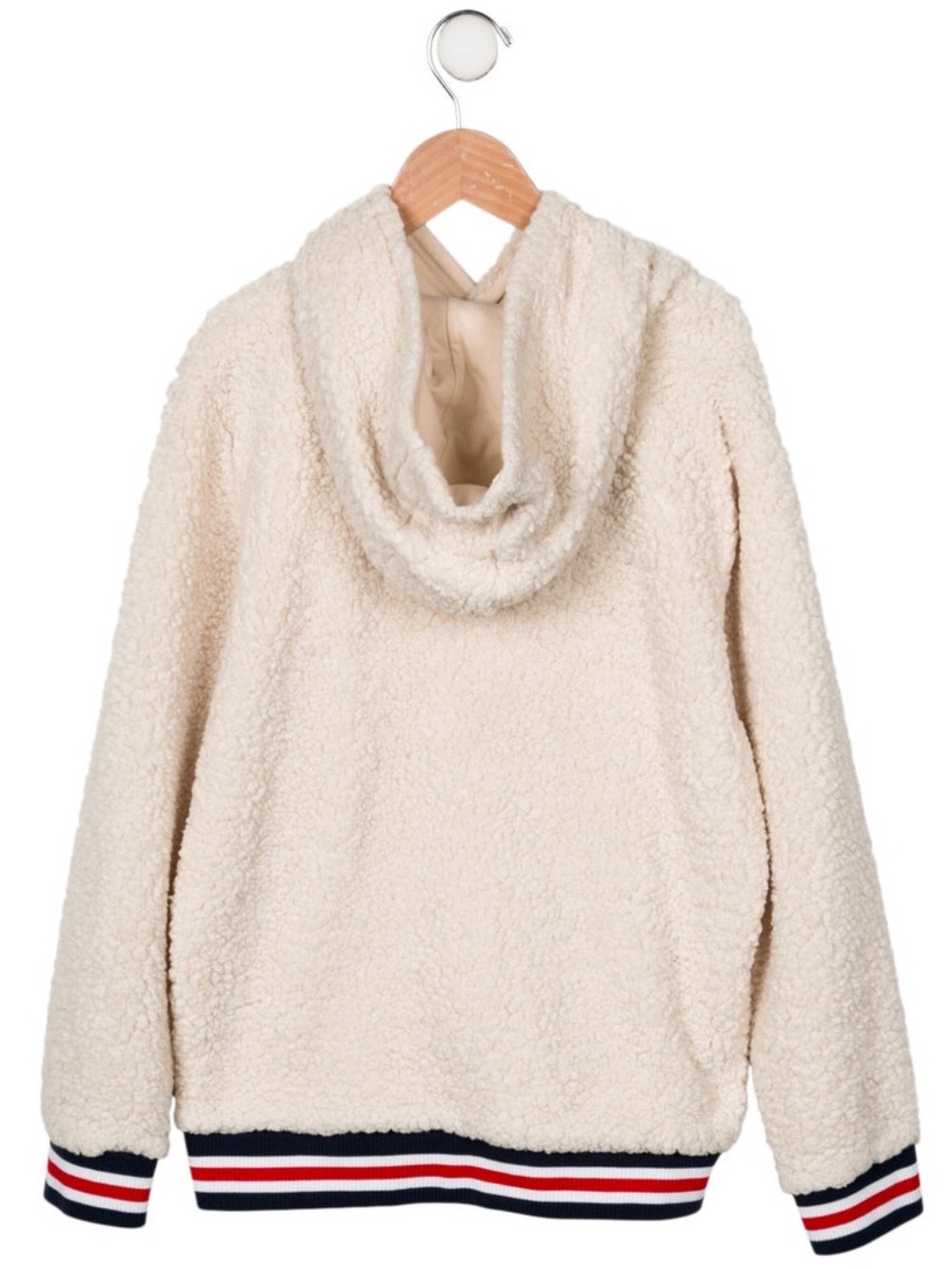 ✨ FILA GIRLS FAUX SHEARLING HOODED PULLOVER - Picture 2 of 2